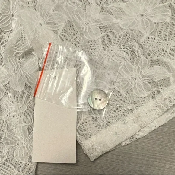 NWT Harper 241,  Ivory Floral Lace V-Neck Shrug Cover-Up, Sz Lge - Picture 3 of 15